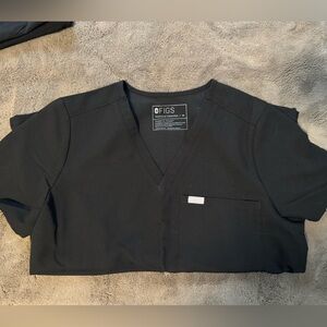 Black scrub top